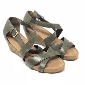 Green Wedge Aerosoles, Size 9, VGC
